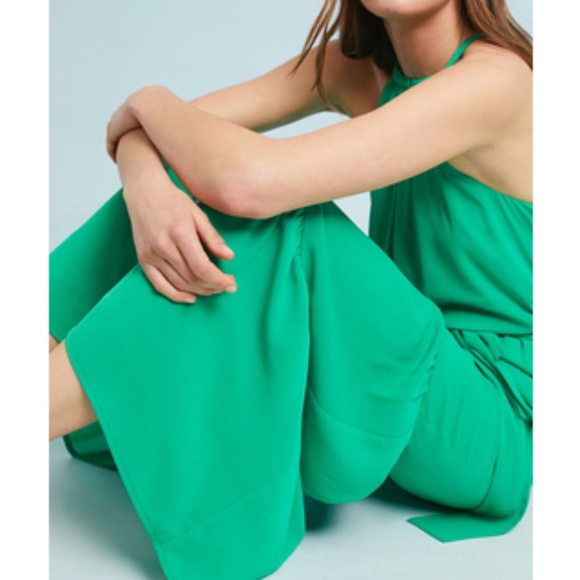 NWT NEW Anthropologie Tiered Wide-Leg Jumpsuit - Picture 3 of 6